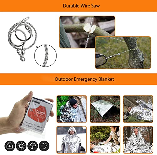 Graxury-14-in-1-Multi-Purpose-Emergency-Survival-Kit-Camping-Accessories-Flint-Multi-Purpose-Card-Emergency-Blanket-Flashlight-and-More-for-Camping-Fishing-Hunting