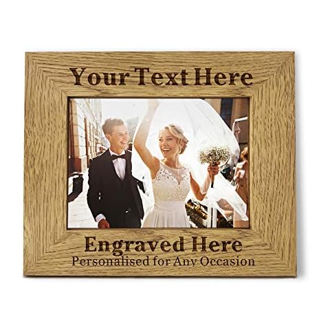 Personalised Laser Engraved Wooden Photo Frame Cover