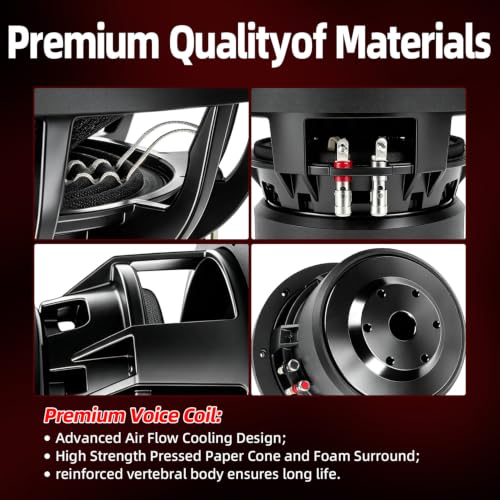 Image of 6.5 in Subwoofers 1200W 4 Ohm SPL 6.5 Inch Car Sub Woofes