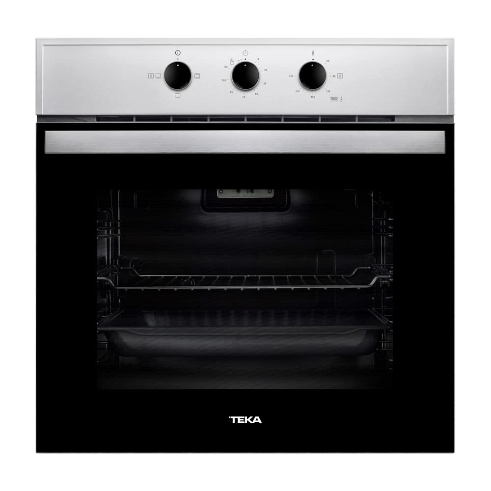 TEKA Horno Multifunción 60 cm, Limpieza HydroClean, 5 Funciones de Cocinado, 1 Bandeja y 1 Rejilla, Negro, Modelo HBB 535