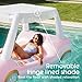 FUNBOY & Malibu Barbie Luxury Inflatable Golf Cart Summer Pool Float - Land or Water Inflatable with Cup Holder
