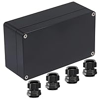 Vista 26 de Caja de conexiones IP65 impermeable de plástico ABS para proyectos eléctricos, cajas de conexiones de alimentación, caja de derivación con oreja