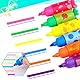 24 Stück Mini Textmarker, Süße Bonbon Textliner Stifte für Kinder Schüler - 6 Farben, lustige Schreibwaren Highlighter Schule Mitgebsel-Füllungen (Fruchtstil)