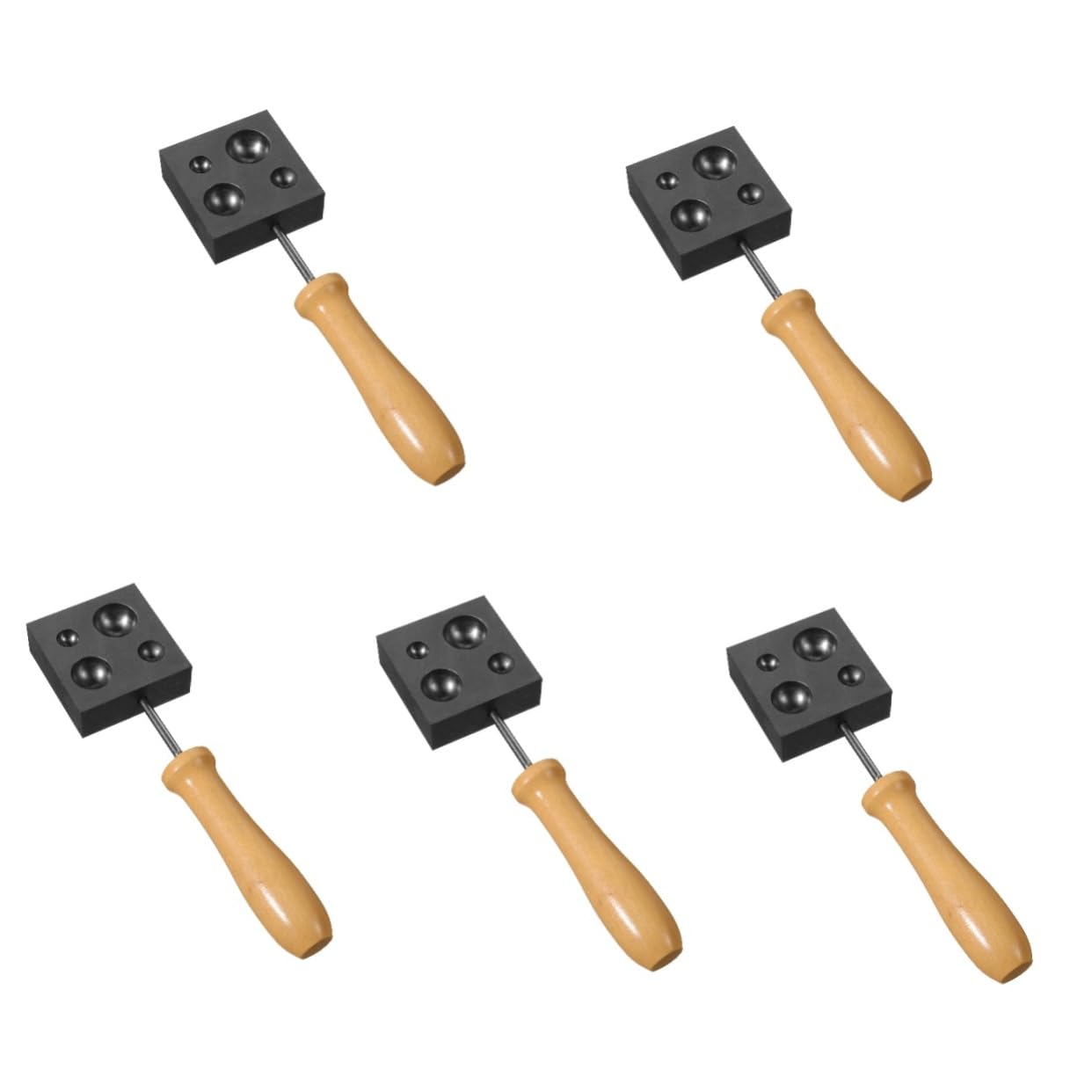 Moule en graphite Housoutil pour fusion de bijoux et affinage de métaux - 5 pièces