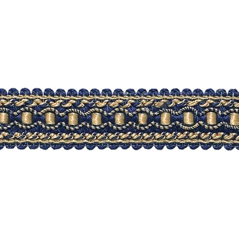DÉCOPRO 10 Yard Value Pack of Gold, Navy Blue 1 inch Imperial II Gimp Braid Style# 0125IG Color: Navy Gold - 1152 (30 Ft / 9.5 Meters) Cover