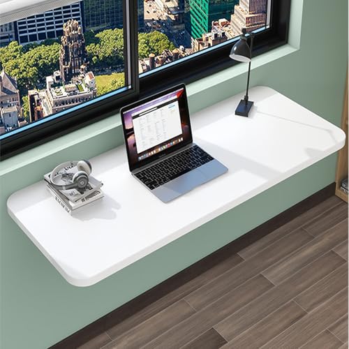 Wandmontierter Klapptisch – Platzsparender zusammenklappbarer Wäscheschreibtisch & Werkbank für kleine Bereiche – vielseitiger Büro-Küchen- und Computertisch (52 x 25 cm)