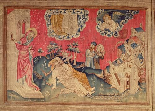 Lienzo decorativo del Apocalipsis de Angers de Nicolas Bataille para pared, 60x90cm