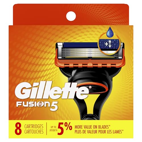 Gillette Fusion5 Mens Razor Blade Refills, 8 Count, Lubrastrip for a More Comfortable Shave - image 9