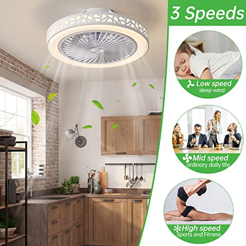 Ventilateur de plafond LED 48cm programmable pour un sommeil sans bruit - 6