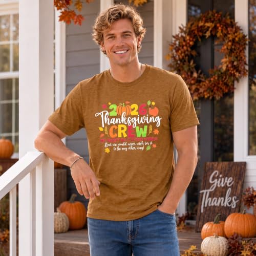 FAYALEQ 2026 Family Thanksgiving Shirts Thanksgiving Crew Matching Shirt - image 4
