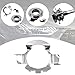 Ziciner 1 Pair H7 LED Headlight Bulb Adapter, H7 LED Car Headlight Adapter Bulb Base Holder Socket Retainer, Auto Led Headlight Retainer Compatible with Bora, Regal, Magotan and More