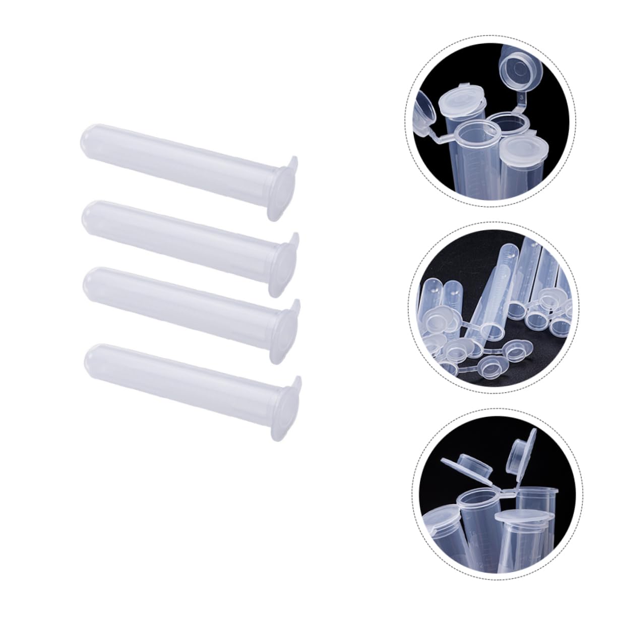 ABOOFAN 15mm Diameter Scale Storage Leakproof Plastic High Elastic Lid for Lab Use