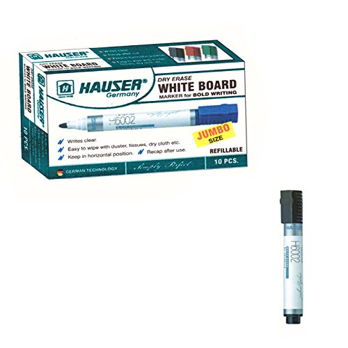 Hauser Whiteboard Marker Black Pack of 10 Amazon.in Office Products