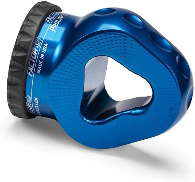 Factor 55 Prolink E Titanium Double Shear Pin, Designed for Steel Cables and Synthetic Winch Ropes up to 3/8" Diameter - Blue