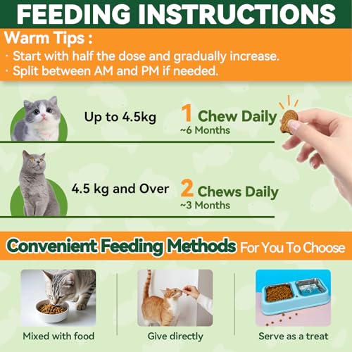 Flea-Treatment-for-Cats-200-Chews-Flea-and-Tick-Prevention-for-Cats-Chewables-Kitten-Flea-Treatment-Soft-Treats-for-All-Breeds-Ages-Natural-Cat-Flea-and-Tick-Treatment-Pills-Chicken-Flavor