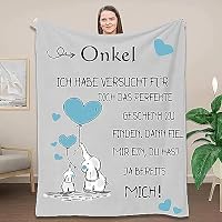Opa-Geschenk Decke 203 X 152 Cm – Mit Lieben Sprüchen, Aus Weichem Mikrofaser-Fleece, Für Geburtstag & Großvatertag