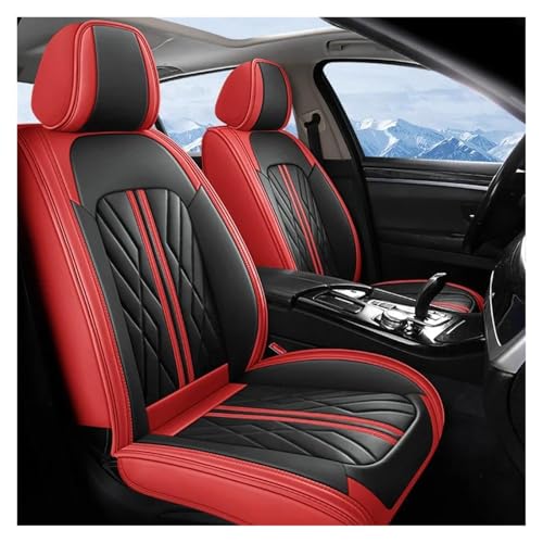 Housses de siège auto universelles en similicuir rouge pour Nissan Qashqai et X-Trail