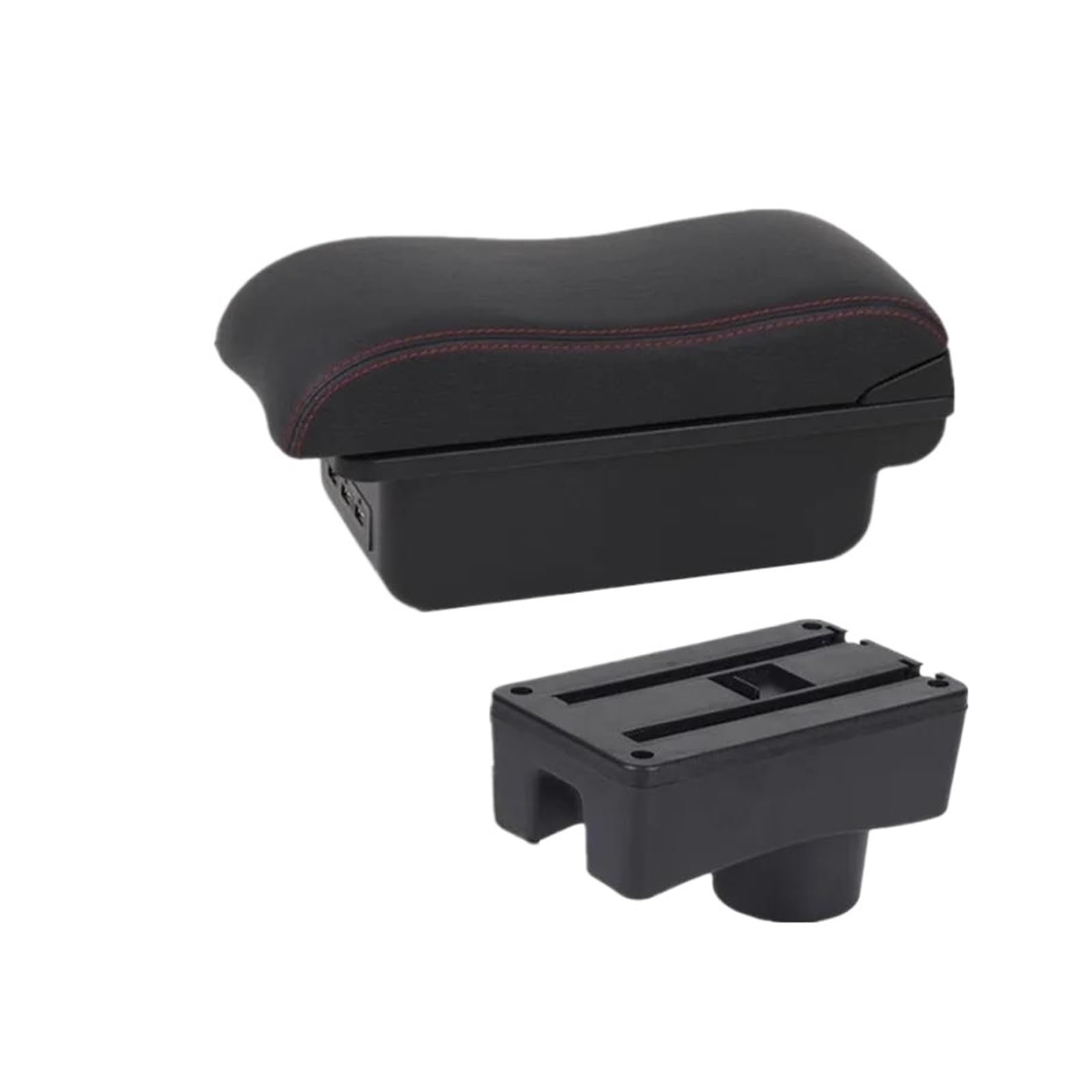 Otbehuwj B2 Black Red 3Usb For Hyundai For Accent For Tagaz Car Armrest Storage Box Interior Dedicated Retrofit