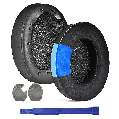 Image of Adhiper XM4 Replacement Ear Pads for Sony WH-1000XM4 (WH1000XM4) Noise Canceling Headphones, Upgraded Cooling Gel Earpads Cushions with Noise Isolation Memory Foam & Softer Protein Leather (Black)
