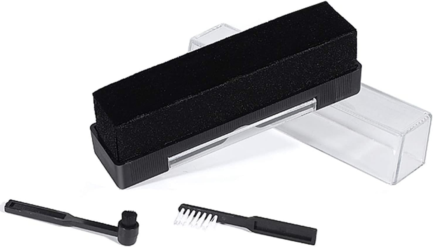 3-in-1 Anti-Static Carbon Fiber Brush Kit for Vinyl Records, LP Turntable Stylus, Speakers - Safely Cleans Dust and Dirt