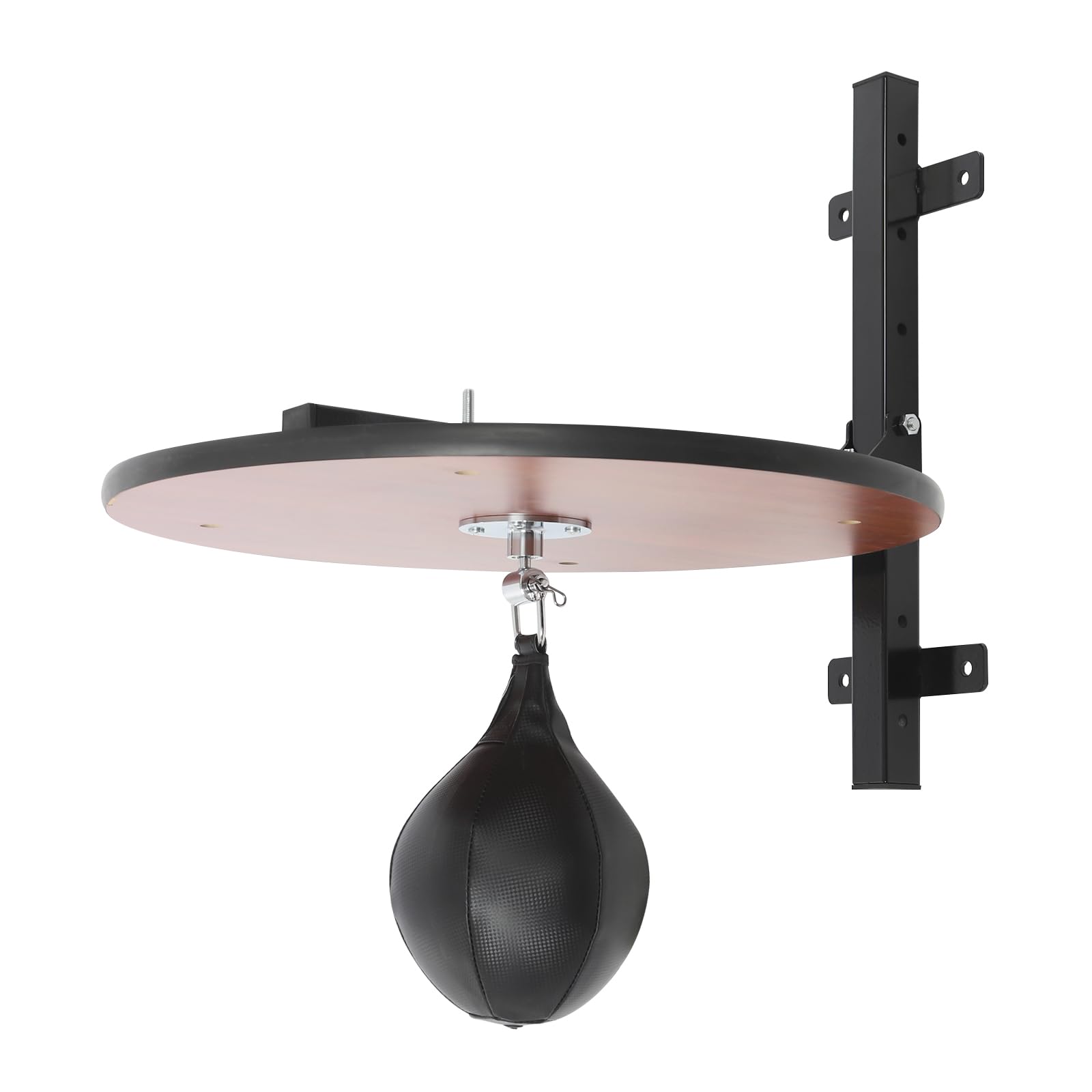 Heavy Duty Adjustable Speed Bag Platform Kit with Punching Ball, Wall Mounted Fitness Ball Boxing Reaction Training Equipment,Speed Bag Platform for Punching, Training, Boxing, Exercise (Black 2)