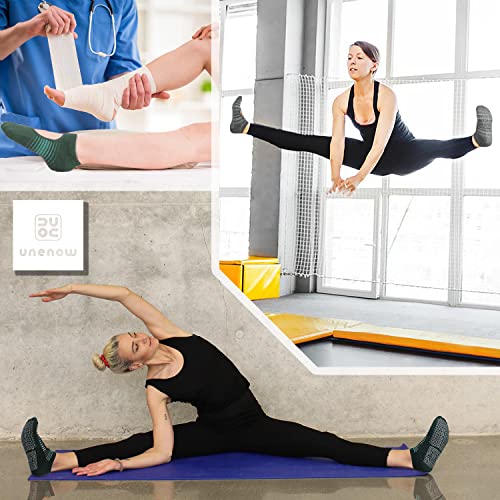Image of unenow Non Slip Grip Yoga Socks for Women with Cushion for Pilates, Barre, Home