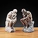 Aendu Creative Thinker Statues Individual Figurine for Living Room Decor H 9.6 Inch (Sandstone) - Unique Sculpture Enhancing Creativity and Inspiration in Home or Office