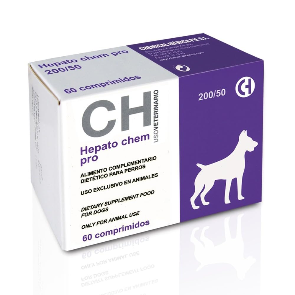 Hepato Chem Pro 200/50 para Perros con insuficiencia hepática 60 Comprimidos