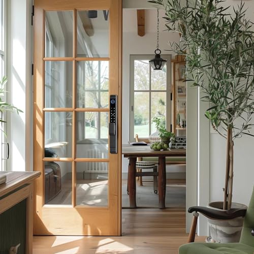 Elinksmart YL-D208F Sliding Glass Door Elinksmart Slim Smart Lock Waterproof Keyless Smart Mortise Lock With Hook, Wifi Bluetooth Digital Keypad Aluminum Fingerprint Door Lock Sliding Patio Door Lock thumb #6