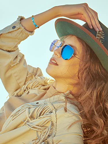 3 Pcs Turquoise Gold Beaded Bracelets for Women Western Bracelets Round Beads Dainty Bracelet Bohemian Jewelry4