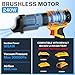 YEX-BUR Cordless Handheld Vacuum for Dewalt 18v/20v Battery(Tool Only), 240W Powerful Car Vacuum with Brushless Motor, 3-Speed, 5 Filters, Portable Vacuum Cleaner for Home Office Car Pet