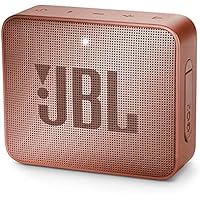 JBL GO 2 - Altavoz inalámbrico portátil con Bluetooth, resistente al agua (IPX7), hasta 5h de reproducción con sonido de alta fidelidad, marrón