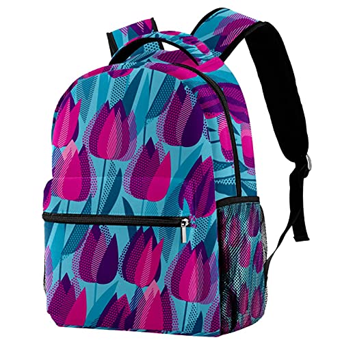 Sac à dos campus tulipes voyage garçon fille daypack avec porte-bouteille