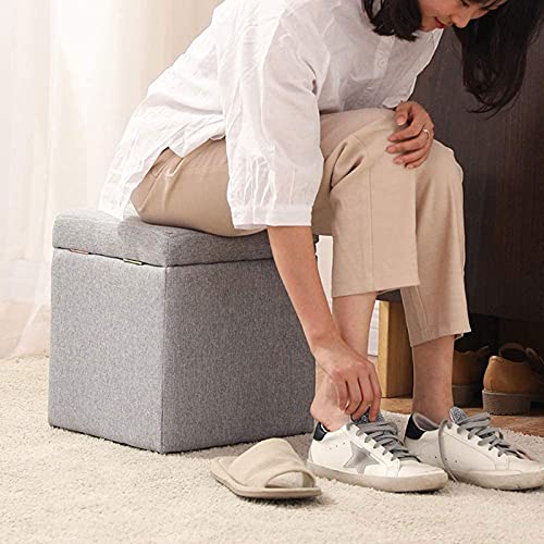 Taburete para pies tocador de tela con banco de zapatos para apartamento 8