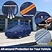 Kaugung Custom Fit Car Cover for Land Rover Range Rover SWB & Range Rover Sport, Heavy Duty SUV Waterproof All Weather Protection, Breathable Exterior Cover with Air Vents
