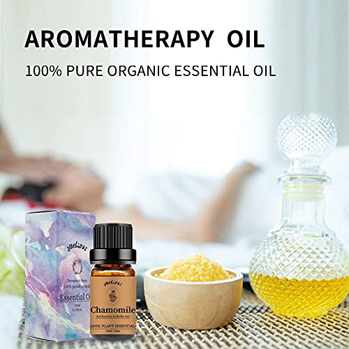 2 Pack Chamomile Essential Oil Vanilla Essential Oil For Diffuser 100% Pure Organic Aromatherapy Vanilla Oils #TOP3