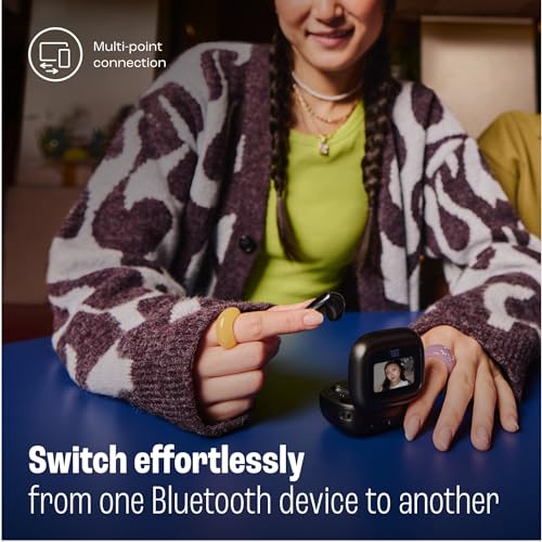 JBL Live Flex 3, Wireless Earbud Headphones with Bluetooth, 50h Battery Life, True Adaptive Noise Cancelling and High-Resolution JBL Signature Sound, IP54 Waterproof, Open-Back Stick Design, Blue - Image 4