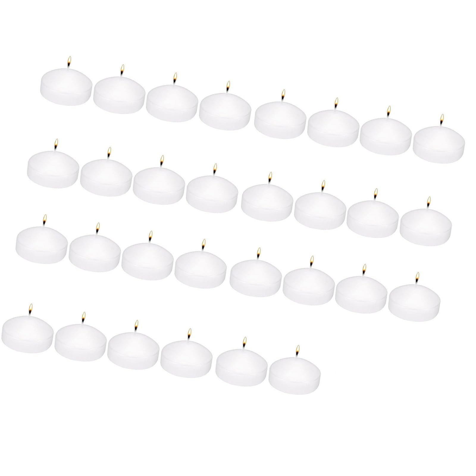 Carotoe White 10Pack Unscented Floating Small Decoration Floating Candled For Centerpieces Decorative Floatings Gift Unscented Decorative Table Centerpieces