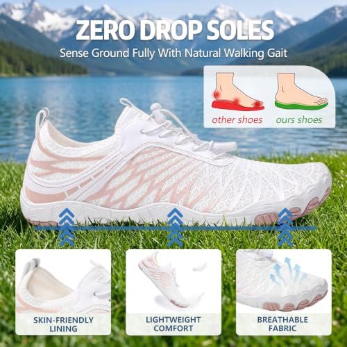 Image of ELETON Barefoot Shoes Women Men Hiking Water Shoes Wide Toe Box Zero Drop