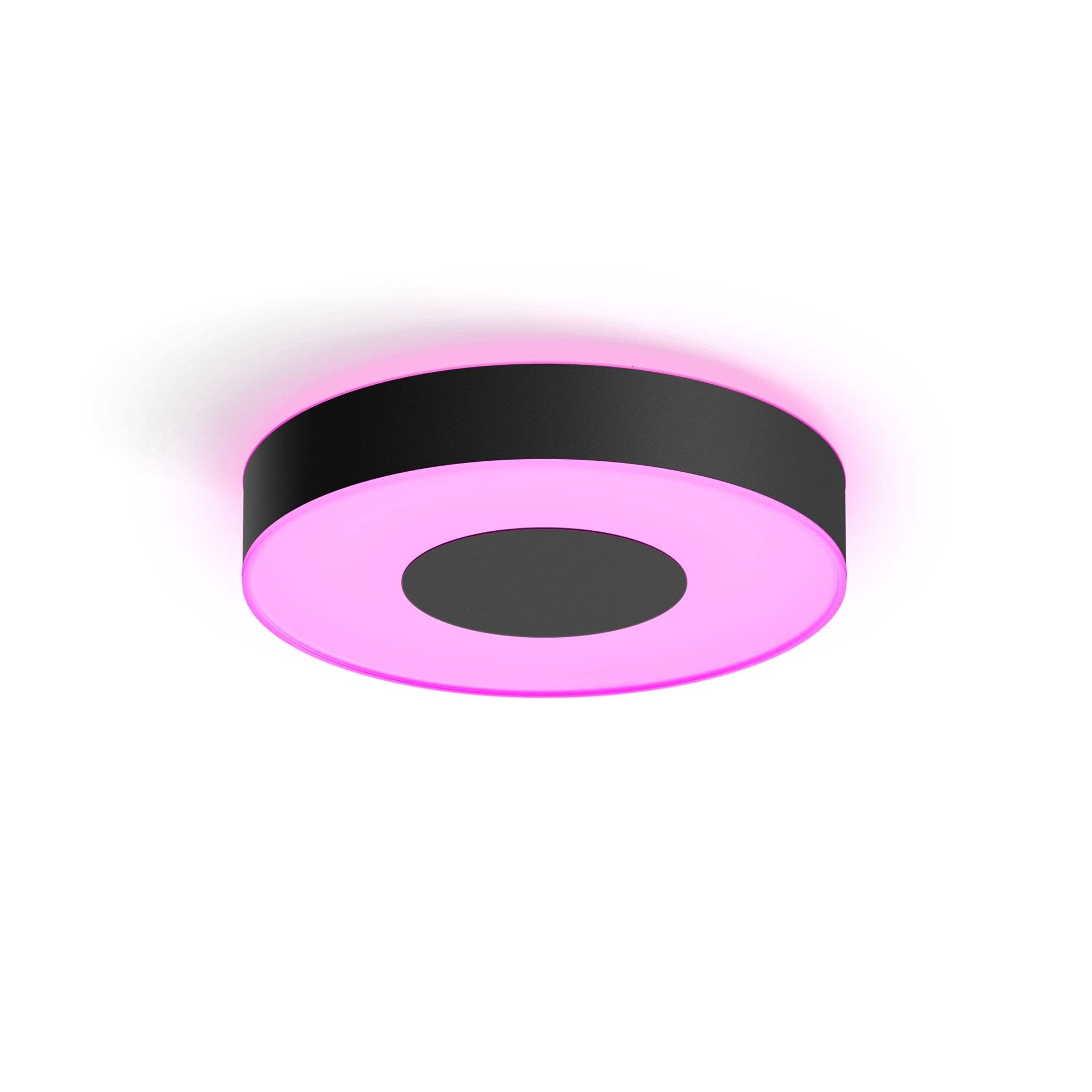 Philips Hue White and color ambiance Lampa sufitowa Infuse M 1x33W (czarna), 16 mln kolorów, możliwość przyciemniania, inteligentne oświetlenie