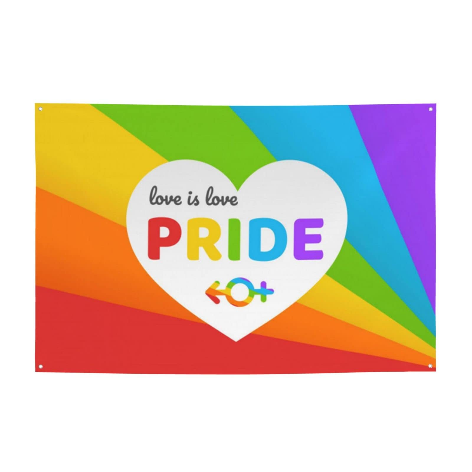 Pride Month LGBTQ Gay Pride Ally Print Backdrop Banner Holiday Decoration Photo Booth Background Tapestry Decor Supplies for Party Home Office 47 * 71 Inches