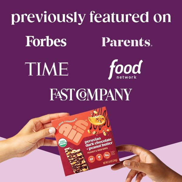 All In Snack Bars Nut & Seed Variety Pack - Madagascar Vanilla Honey Almond and Peruvian Chocolate - Gluten Free - Organic - Non-GMO (12 Pack)