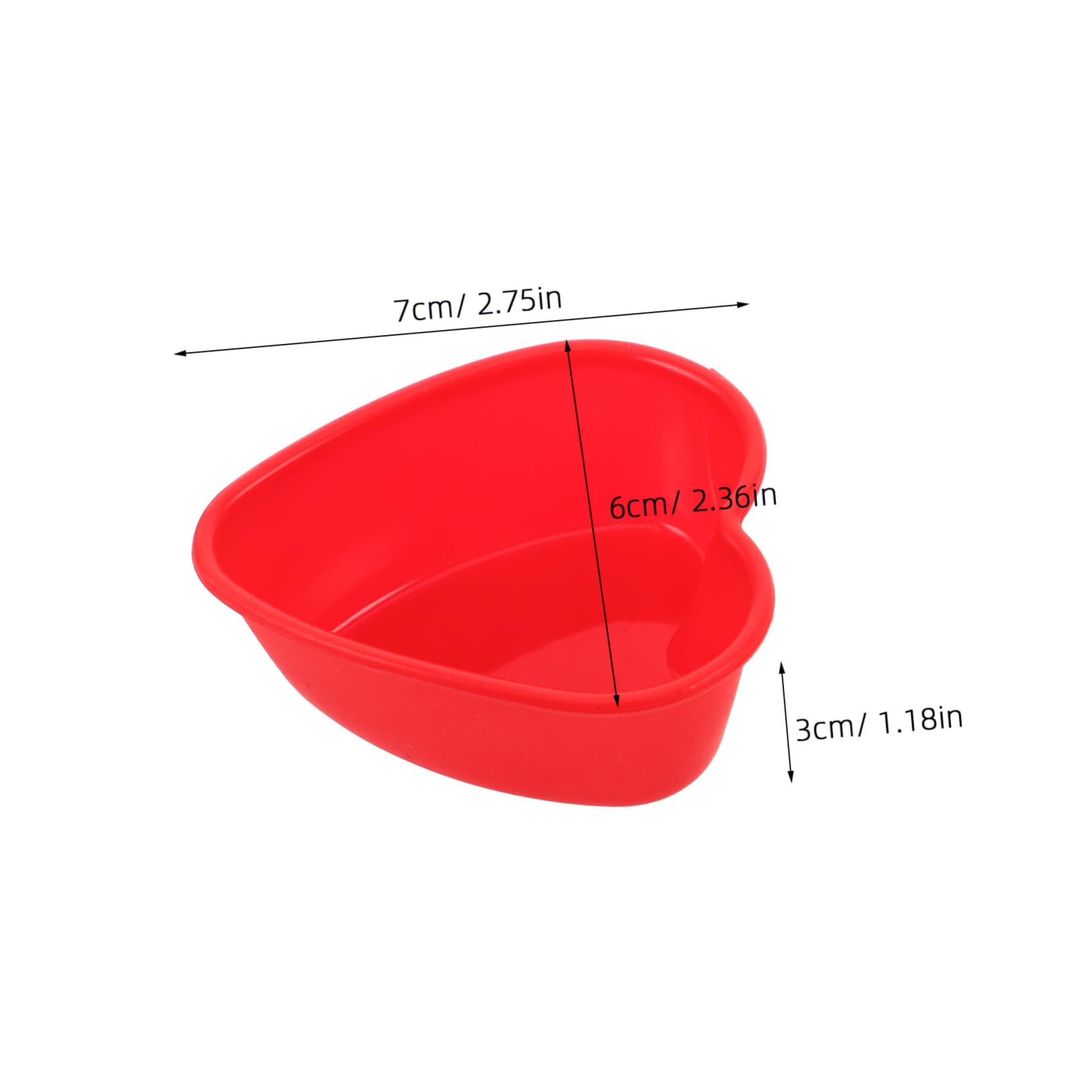 Toyvian 50pezzi Stampo in Silicone Forma di Cuore Teglie Antiaderenti per Cioccolatini Caramelle e Budini per Feste e Occasioni Speciali