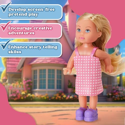 Image of Evi's Trolley Set| Picnic Ready Evi| Vibrant Evi Inside Trolley| Joyful Pretend Play Set| Engaging & Travel-Friendly Set| Ideal Doll Set for Girls (Picnic Ready Evi)