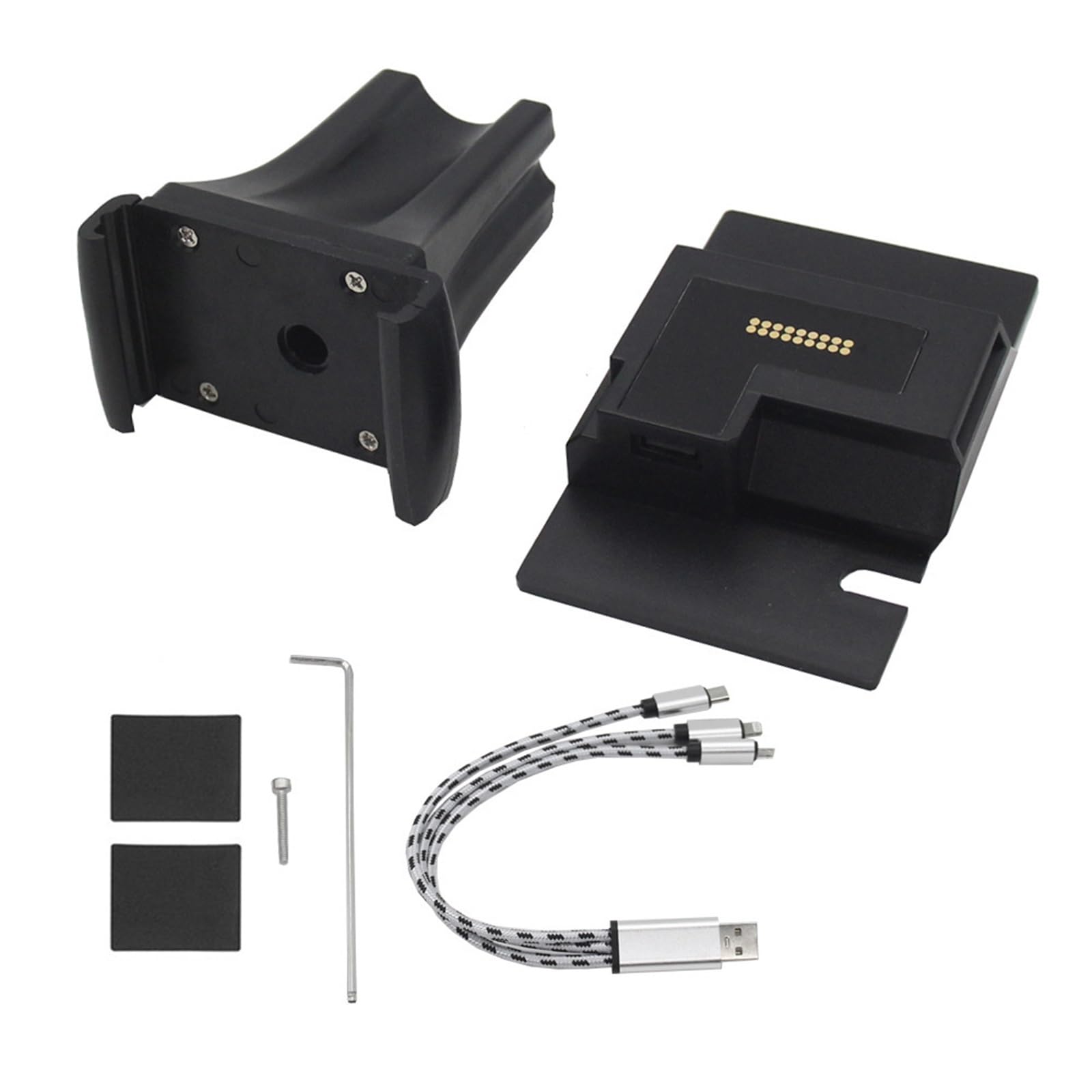 Supporto per telefono con supporto di ricarica USB per motocicletta per per navigazione per Sostituzione K1600B K1600GT K1600GTL Supporto per navigazione motociclistica