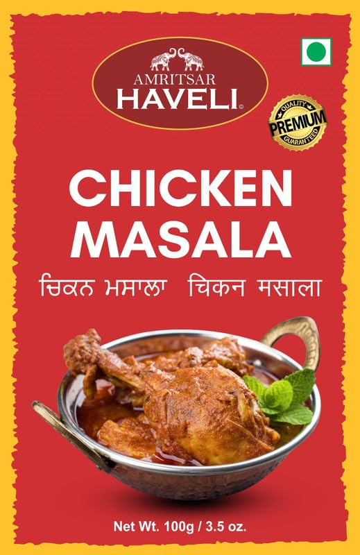 AMRITSAR HAVELI Chicken Masala,Gravy Masala Powder Mix, No Preservatives Ready to Cook Spice Mix (Pack Of 1 100 Gram)