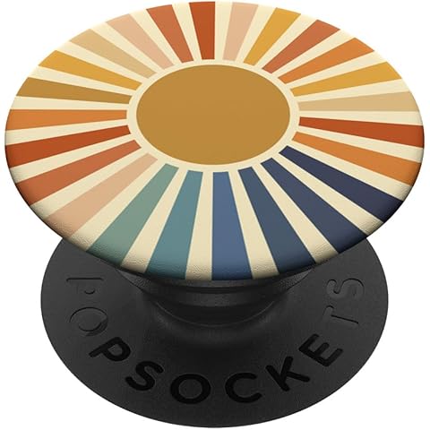 Sunset Retro Fall Colors Nostalgic Style Phone Popper PopSockets Adhesive PopGrip