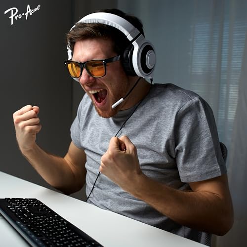 Image of Pro Acme Blue Light Blocking Glasses for Woman Amber Gaming Glasses for Men Computer Glasses for Eyes Strain