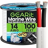 GEARit Marine Wire 14 Gauge 14/2 AWG (100 Feet), Duplex Marine Grade Tinned...