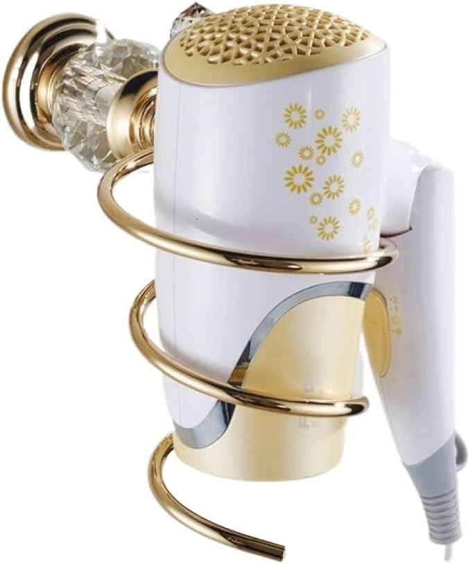 Soap Dishes, Golden Crystal Bath Hardware Set Towel Rack Bar Paper Holder Dish(Towel Ring Only)